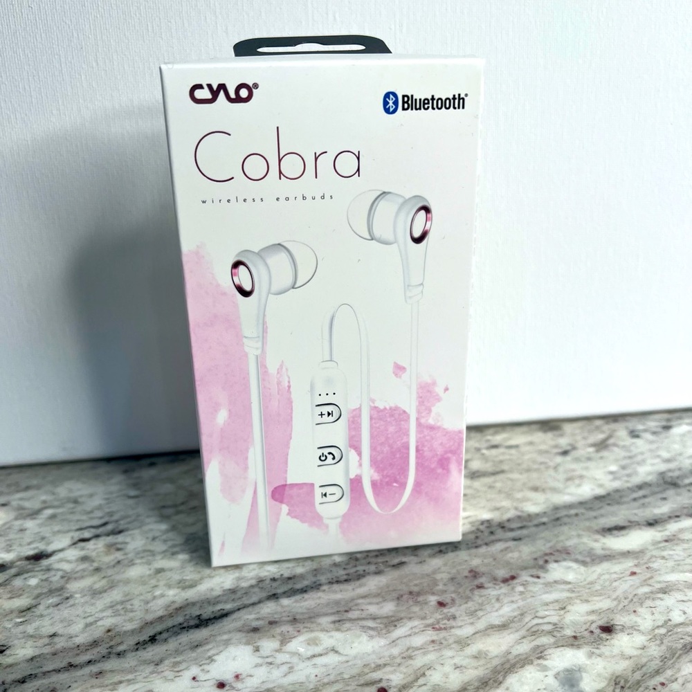 CYLO Cobra Bluetooth Wireless Earbuds - Pink
